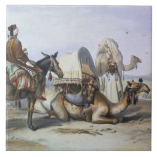Kafila com um camelo que carrega um Hodesh,