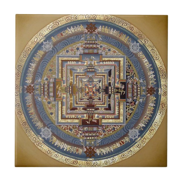 Kalachakra Mandala Azulejo (Frente)