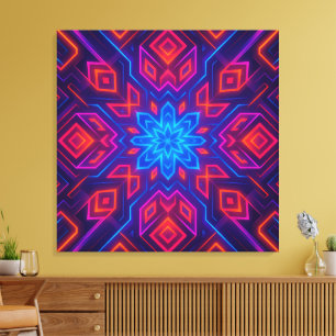 Kaleido Dreams Arte de parede de Canvas vibrante
