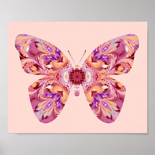 Kaleidoscope Butterfly Poster (Frente)