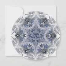 Kaleidoscope Snowflake - Placa plana de Feliz ano 