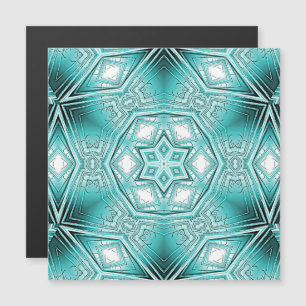 Kaleidoscópio Ártico Cartão Magnético