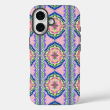 Kaleidoscópio Florido Vibrante: Mandala Rosa e Esm
