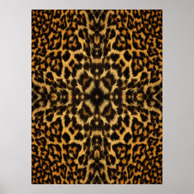 Kaleidoscópio Pele-leopardo poster (Frente)