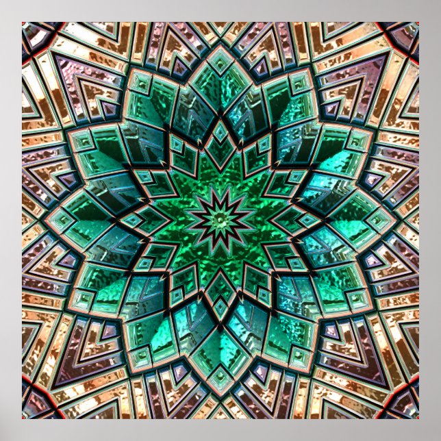 Kaleidoscópio Posters de opções de imagem do art 4 (Frente)