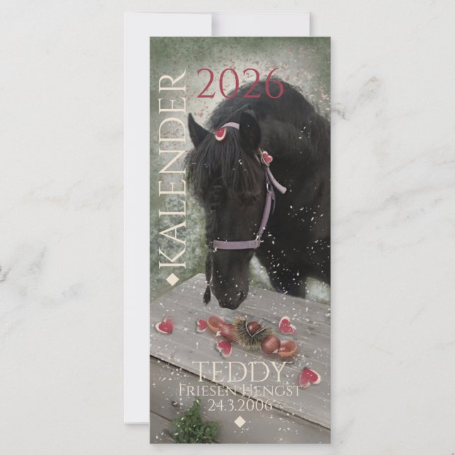 Kalender Pferd - 2026 Greeting Card (Frente)