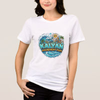 Kalyan Amusement Park Wave-Typography Logo Camiset