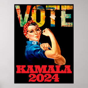 Kamala 2024 Nasas Mulheres Votam Poster político