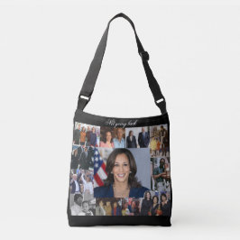 Kamala Harris All-Over Cross-Body Tote Bag