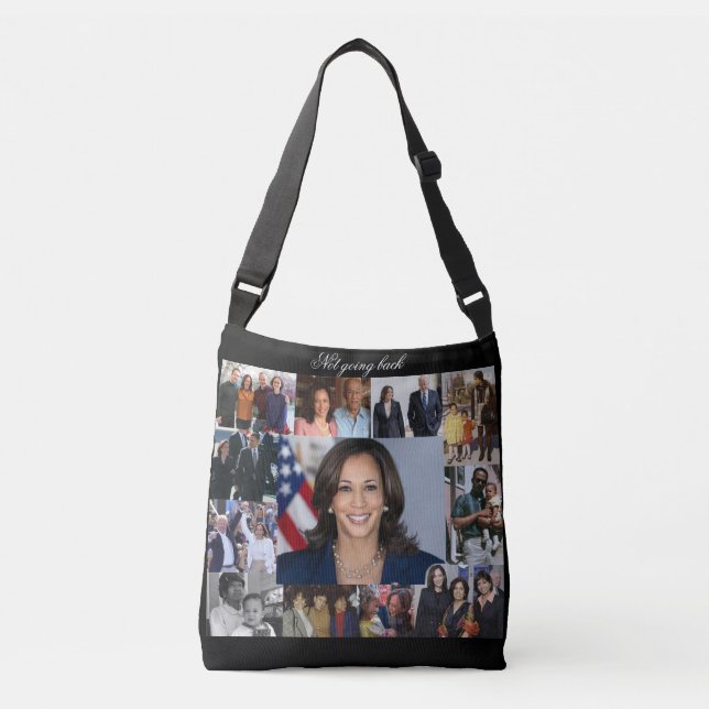 Kamala Harris All-Over Cross-Body Tote Bag (Frente)