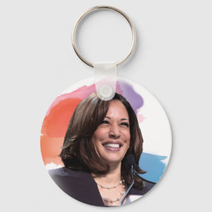 Kamala Harris Button Chaveiro