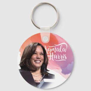 Kamala Harris Button Chaveiro