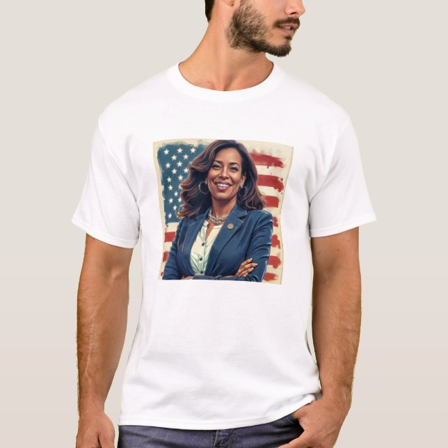 Kamala Harris Camiseta do Partido Democrático dos  (Frente)