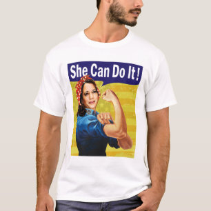 Kamala Harris Ela Consegue! Camiseta Masculina Bás