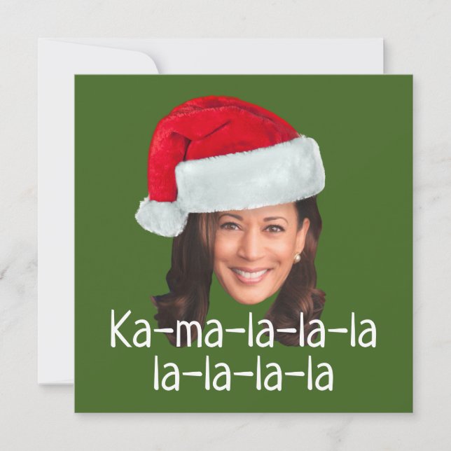 Kamala Santa Hat - Harris feriado engraçado 2024 (Frente)