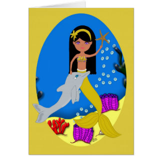 Kamaria, a Sereia e o Cartão de Golfinho