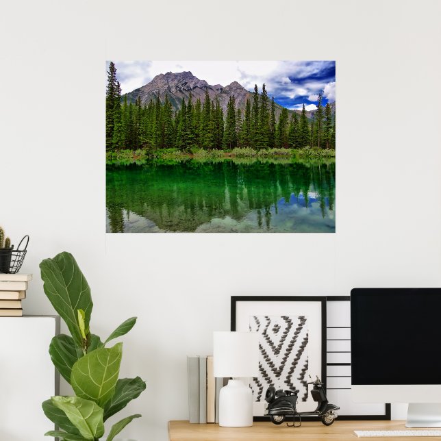 Kananaskis Quietude Frame Impressão (Escritório em casa)