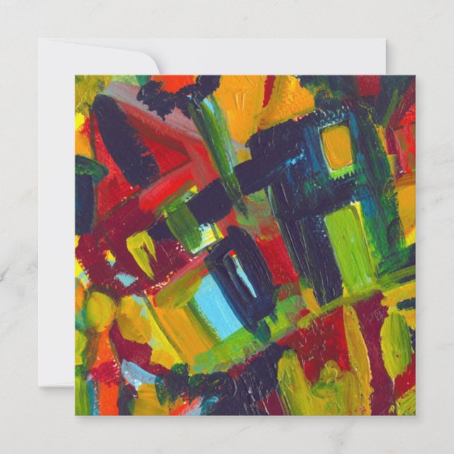 Kandinsky '304' Colorful Abstrato Painting (Frente)