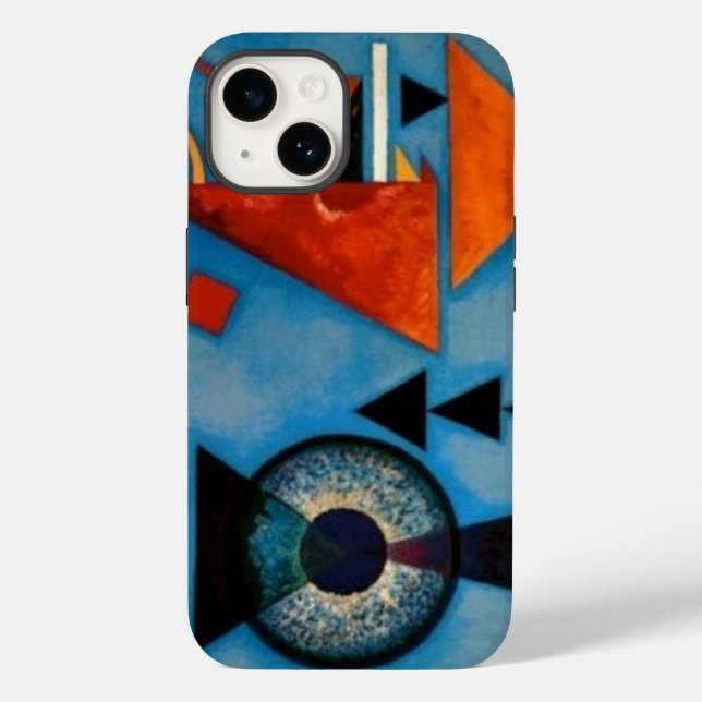 Kandinsky Abstrato Blue Orange Art Paint (Verso)