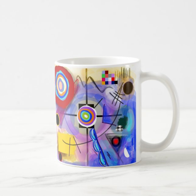 Kandinsky abstrato inspirou a caneca (Direita)