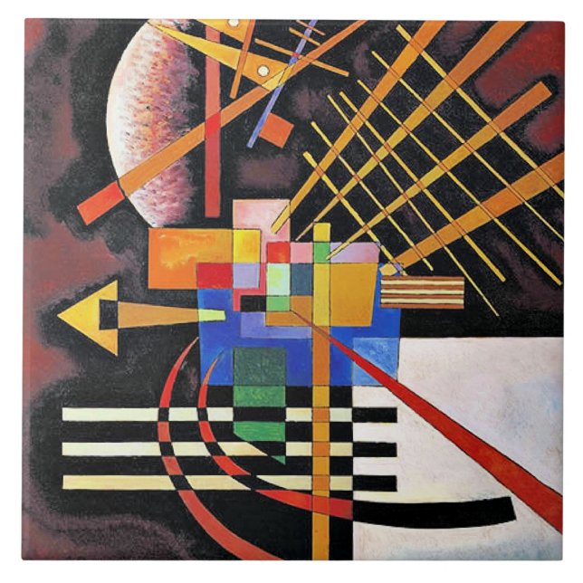 Kandinsky - Acima e à Esquerda, (Frente)