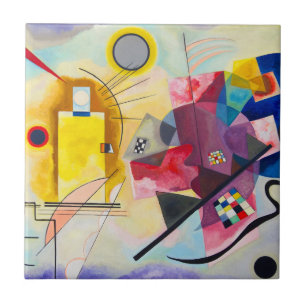 Kandinsky amarelo-vermelho-azul