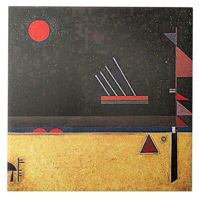 Kandinsky - Brownish, abstrato art, (Frente)