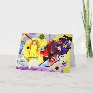 Kandinsky - Cartão Azul Amarelo