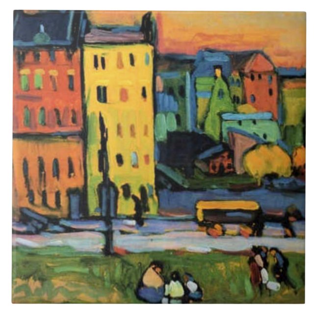 Kandinsky - Casas em Munique, (Frente)