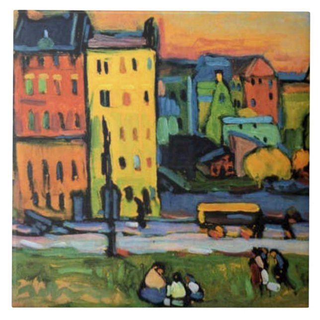 Kandinsky - Casas em Munique, (Frente)