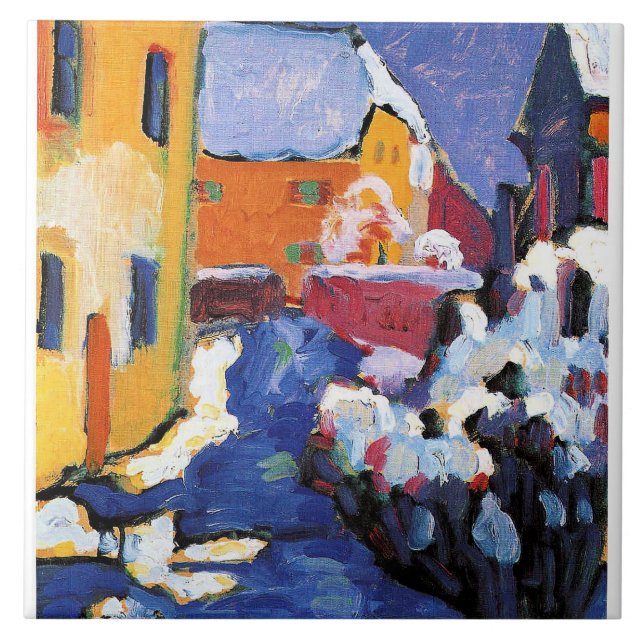 Kandinsky - Cemetery and Vicarage in Kochel (Frente)