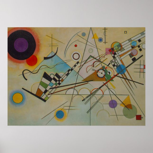 Kandinsky Composition VIII Painting Art Poster (Frente)