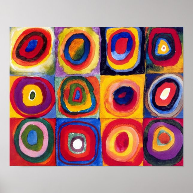 Kandinsky Concentric Circles Fine Art Poster (Frente)