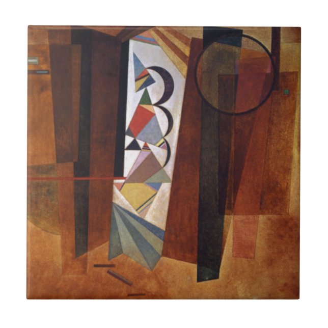 Kandinsky Development in Brown Abstrato Painting (Frente)