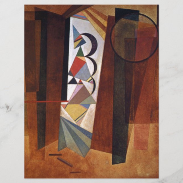 Kandinsky Development in Brown Abstrato Painting (Frente)