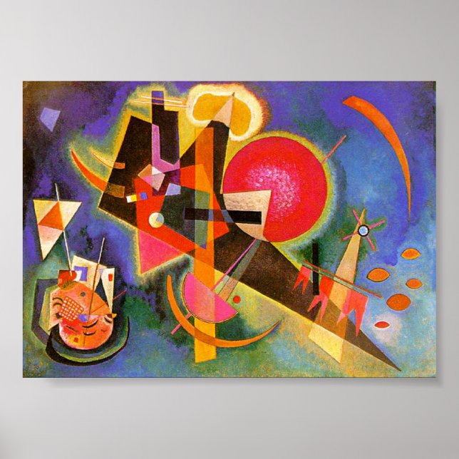 Kandinsky em Poster Azul (Frente)