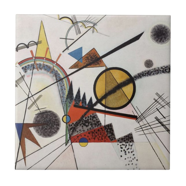 Kandinsky Expressionista Abstrata Trabalho de arte (Frente)