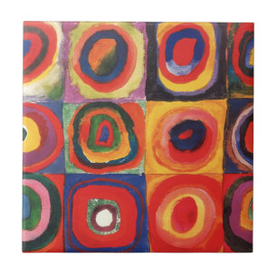 Kandinsky Farbstudie Quadrate Quadrados Círculos A