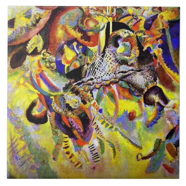 Kandinsky - Fuga, pintura abstrata, (Frente)