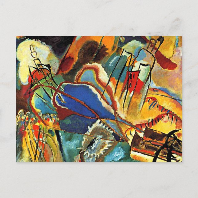 Kandinsky - Improvisação 30 - Cartão Postal Canhõe (Frente)