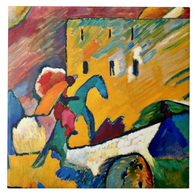 Kandinsky: Improvization 3, landscape painting (Frente)