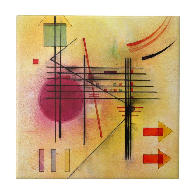 Kandinsky - Pintura de abstrato popular e vibrante (Frente)