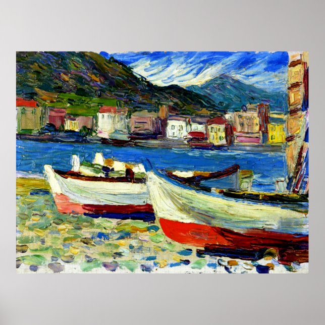 Kandinsky - Rapallo Boats Poster (Frente)
