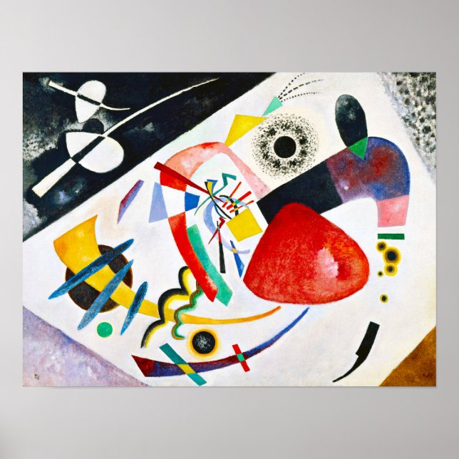 Kandinsky Red Spot Poster (Frente)