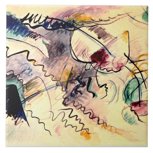 Kandinsky - Sem título, trabalho de arte de 1913 (Frente)