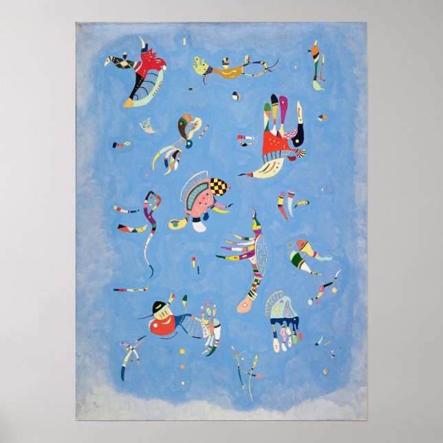 Kandinsky Sky Blue Poster (Frente)