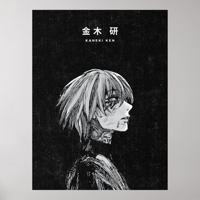 Kaneki Ken Tokyo Ghoul Dark Anime Art Poster (Frente)