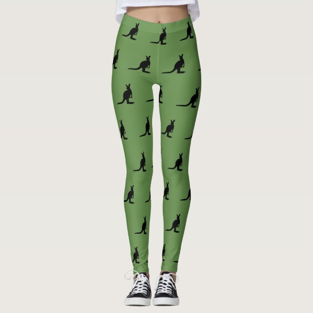 Kangaroo Australiana Leggings (Frente)