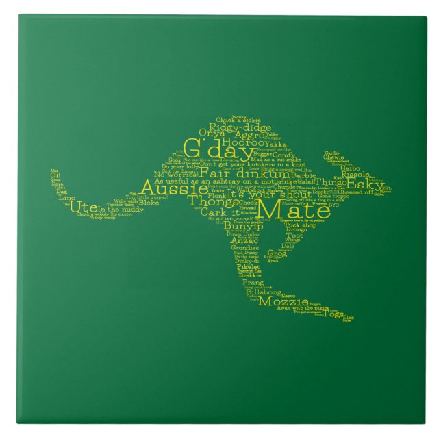 Kangaroo feito de gíria australiana (Frente)