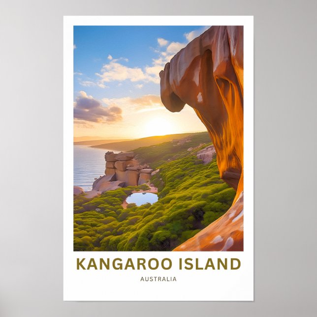 Kangaroo Island Viagem Impressão (Frente)